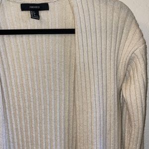 Supersoft Long Cream Cardigan